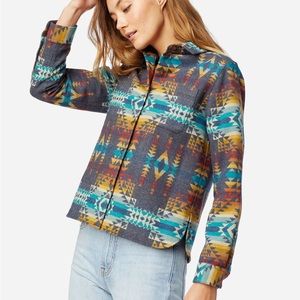 PENDLETON JACQUARD LODGE SHIRT WOMENS L